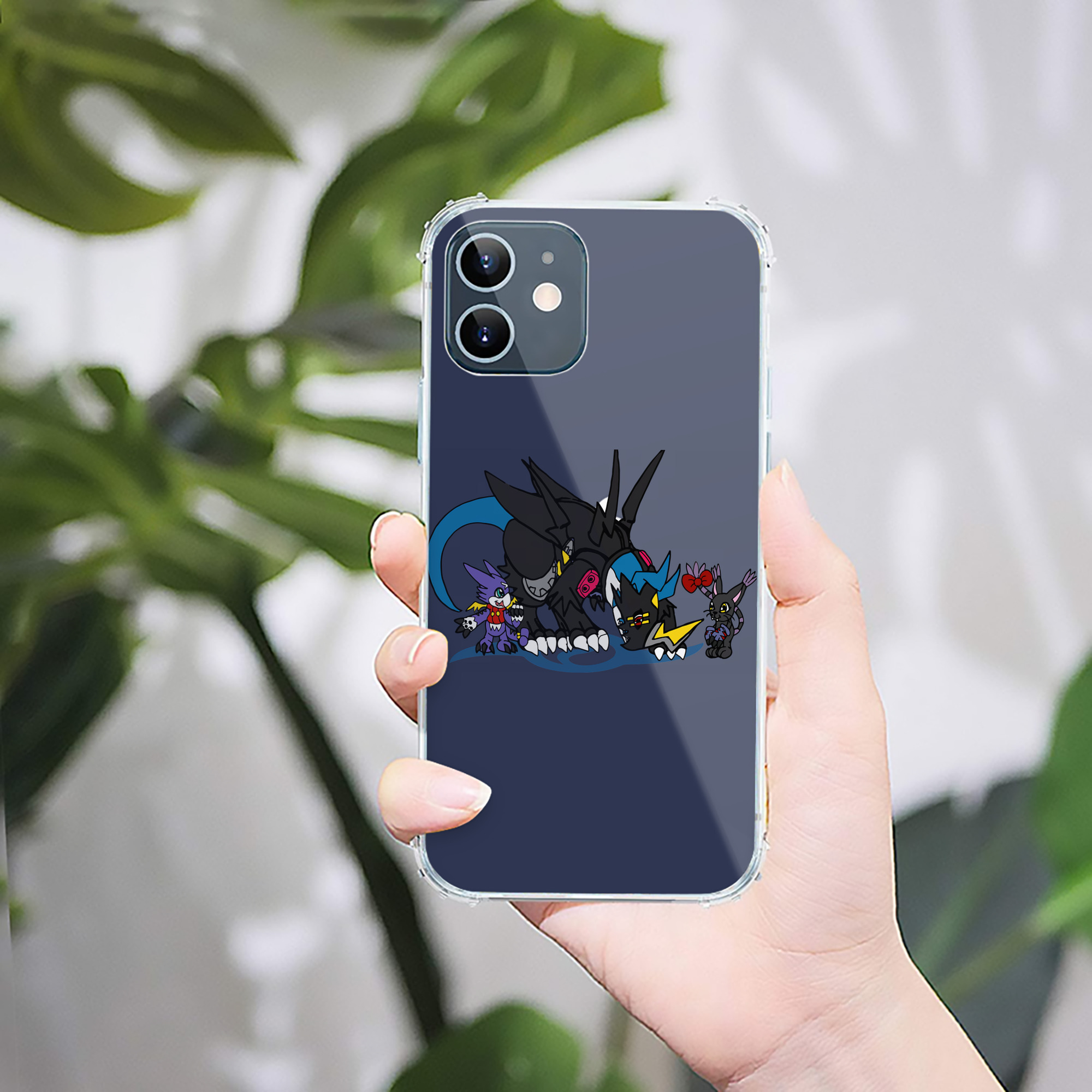 （画像用） Digimon デジタルモンスター/デジモン 【iPhone 12シリーズ対応】透明スマホケース（クリアソフトケース）